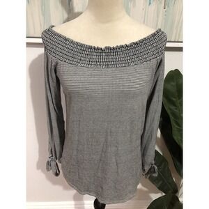 Adora Off The‎ Shoulder Women's Top Striped Size S